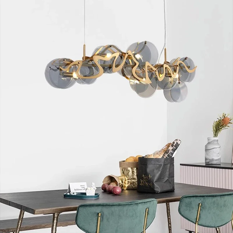 Moderne Pendelleuchte aus Legierung für Wohn- und Schlafzimmer – Miraluxa