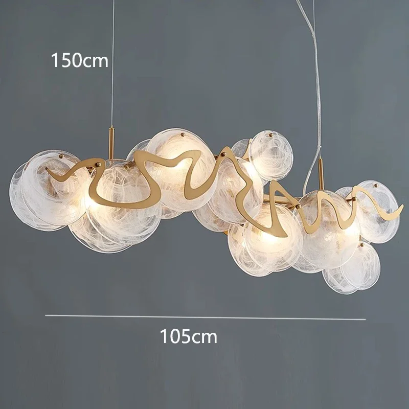Moderne Pendelleuchte aus Legierung für Wohn- und Schlafzimmer – Miraluxa