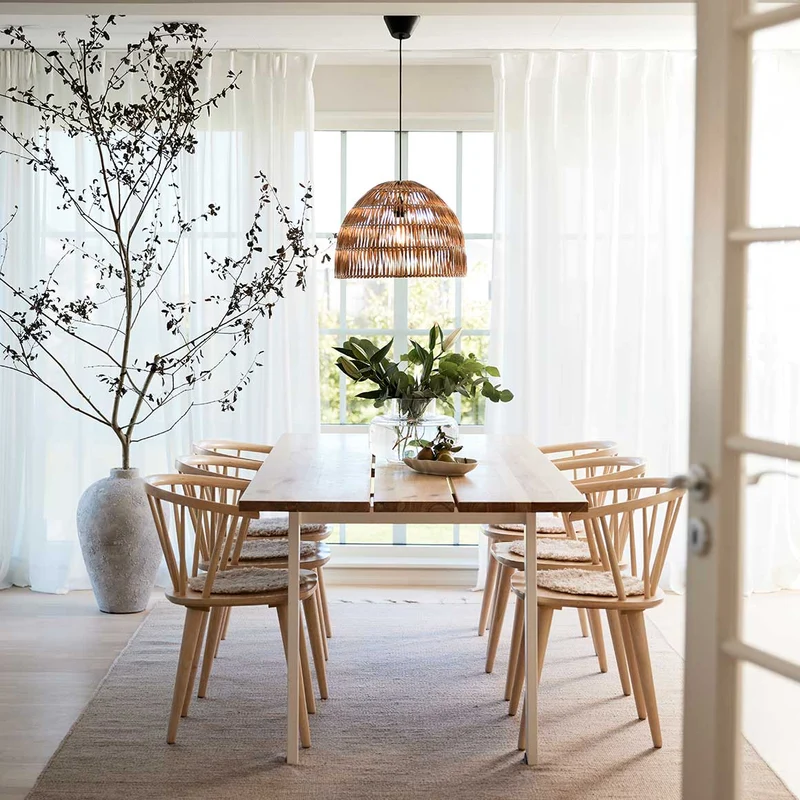 Pendelleuchte Rattan