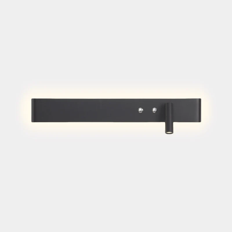 Wall Bedside Lamp Spotlight Linear Rectangle, Black / White