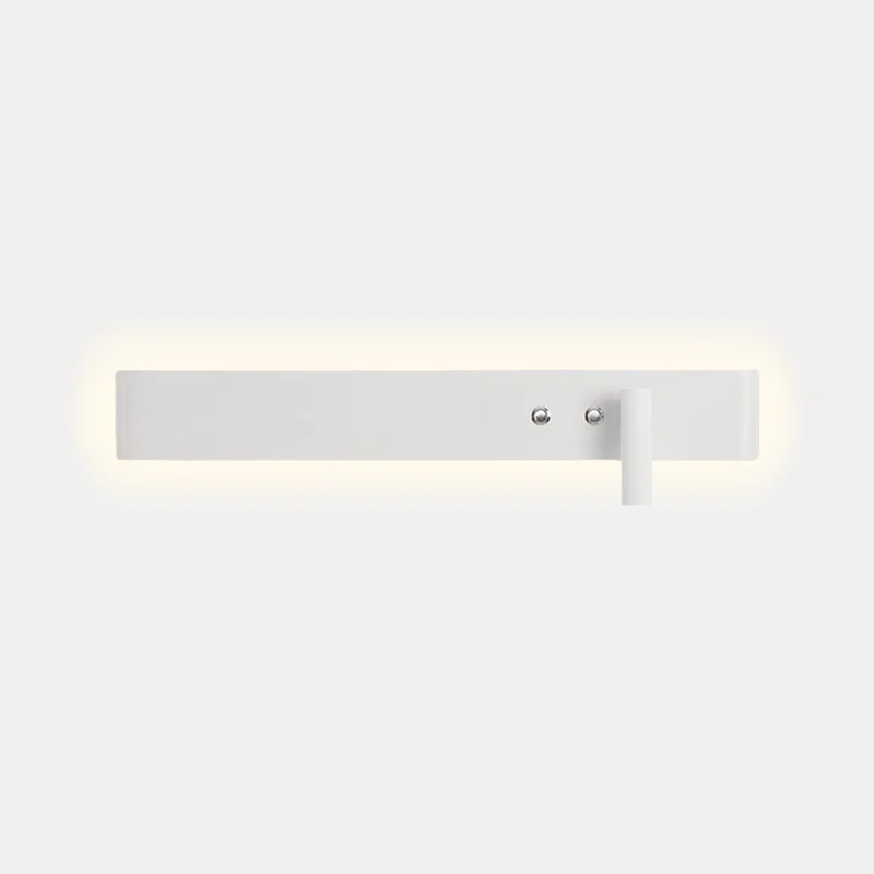 Wall Bedside Lamp Spotlight Linear Rectangle, Black / White