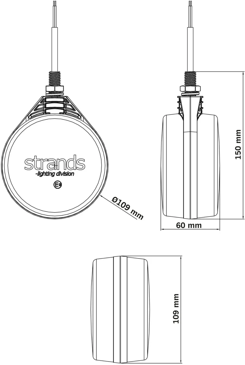 Strands FOR9T Spanische Lutscher-Lichterkette / Bernsteinfarbene LEDs