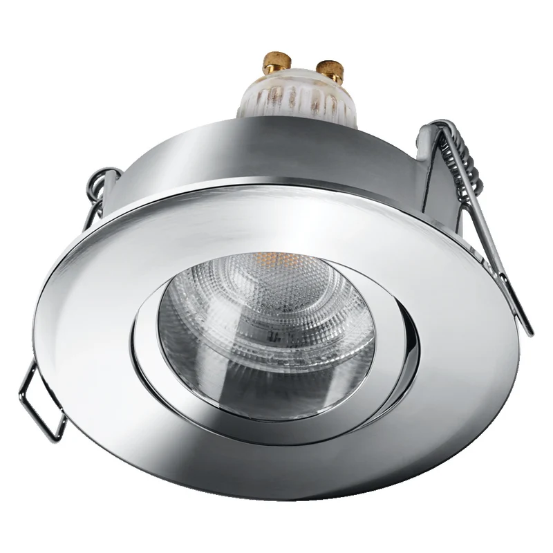 OSRAM Matter SMART+ LED smarter Einbauspot Bad GU10 IP65 schwenkbar 4.7W RGBW Chrom ⌀68 mm