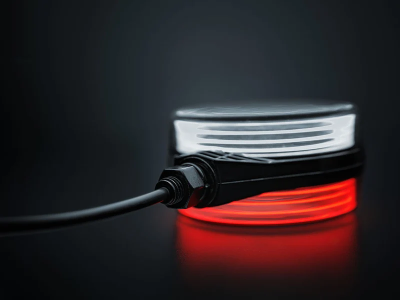 Strands FOR9T Spanische Lutscher-Lichterkette / Bernstein-, weiße und rote LEDs
