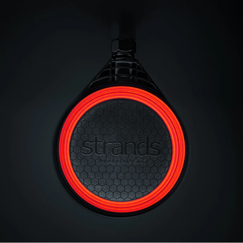 Strands FOR9T Spanische Lutscher-Lichterkette / Bernstein-, weiße und rote LEDs