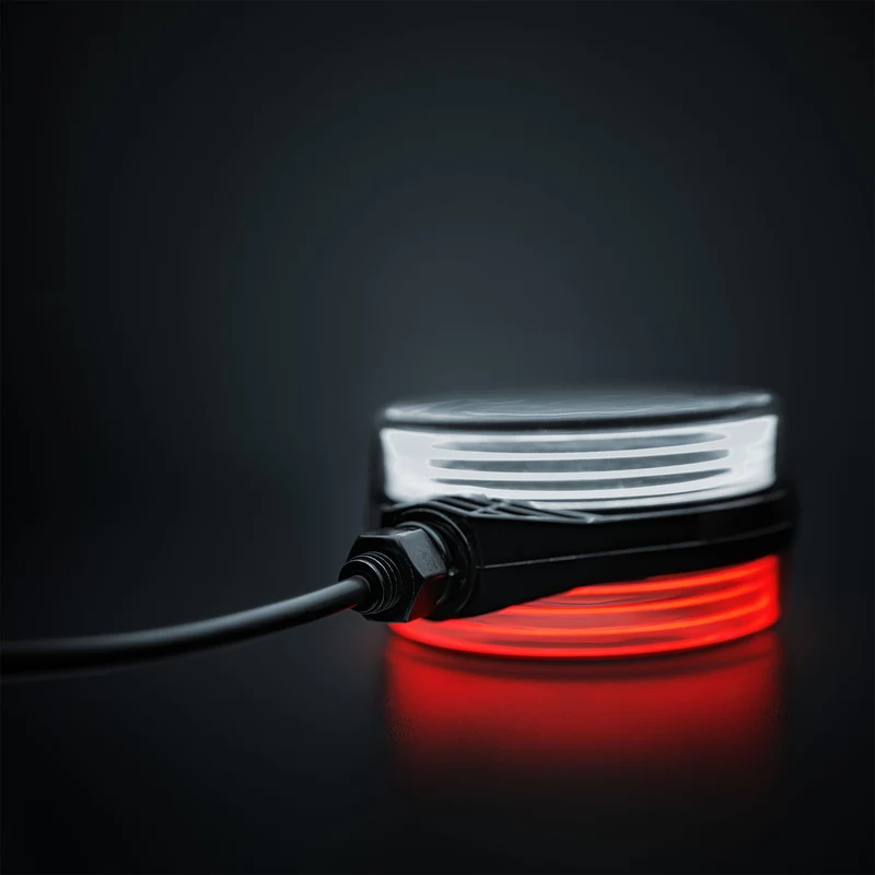 Strands FOR9T Spanische Lutscher-Lichterkette / Bernstein-, weiße und rote LEDs
