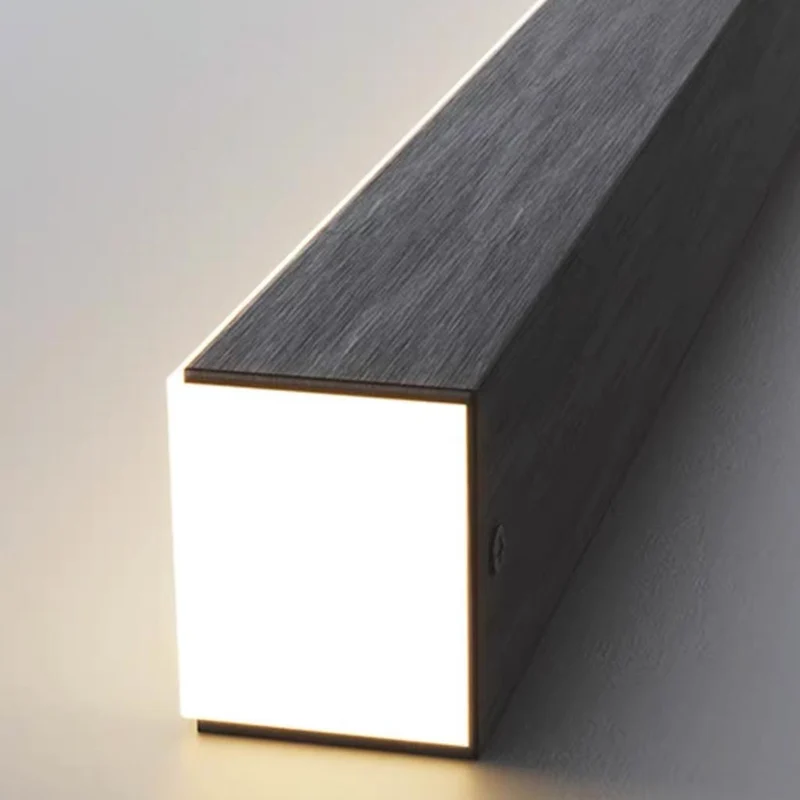 Pendant Light Linear Dimmable LED for Dining Table, Black / White