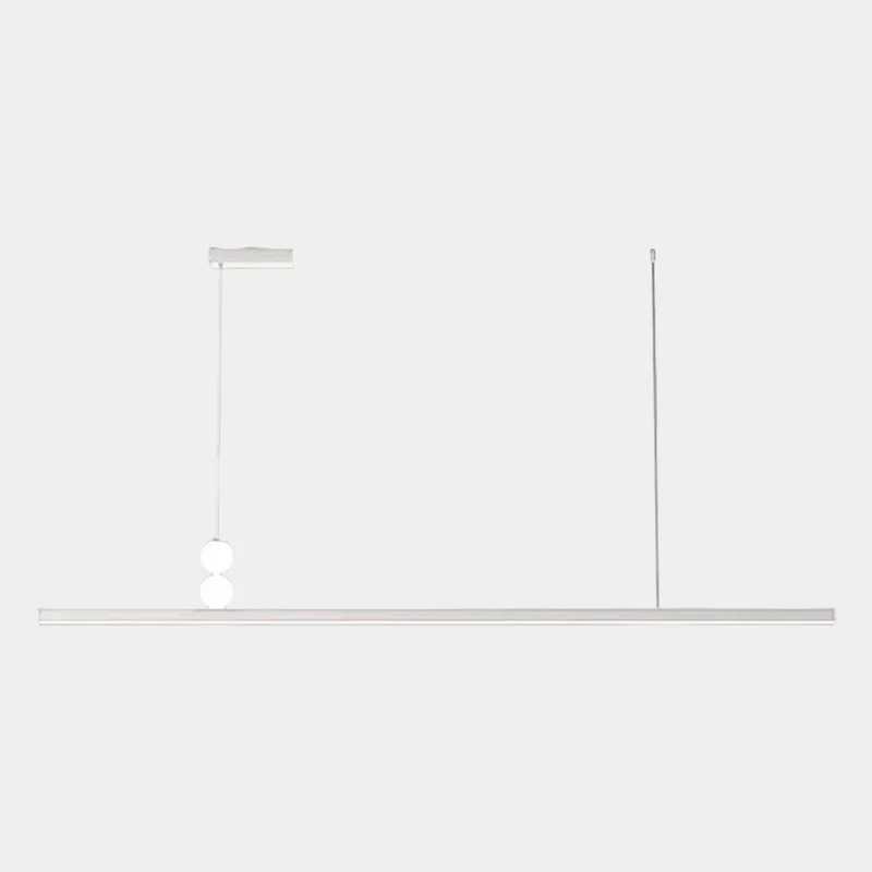 Pendant Light Linear Dimmable LED for Dining Table, Black / White