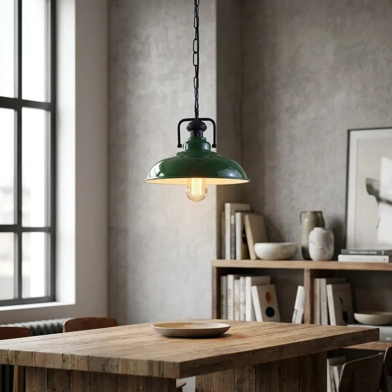 Industrie Pendelleuchte Gastro Küche Hängelampe mit Kette E27 | Ø32cm ~3875