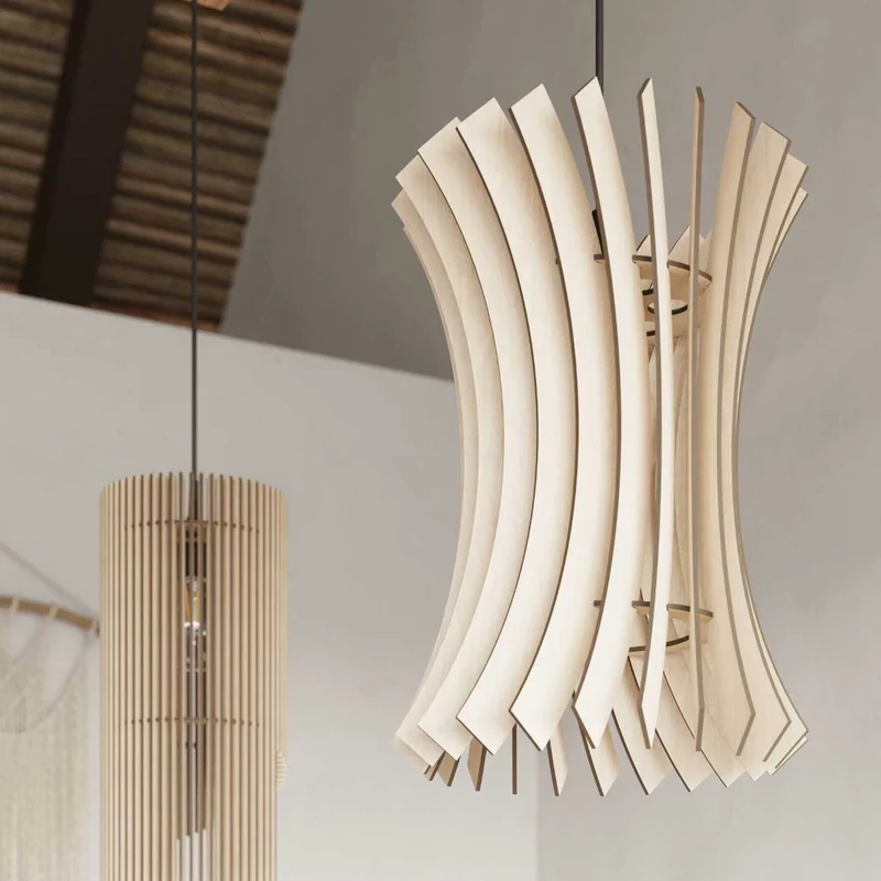 Hängeleuchte aus Holz ORIANA