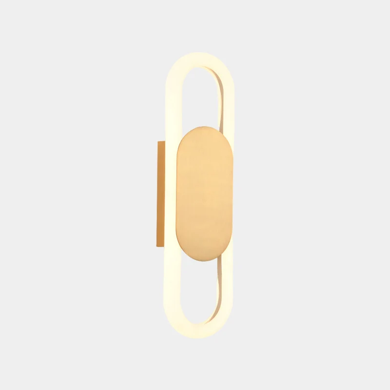 Wall Sconce Light Modern Geometric Oval LED, 2 Colors