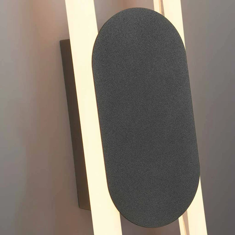 Wall Sconce Light Modern Geometric Oval LED, 2 Colors