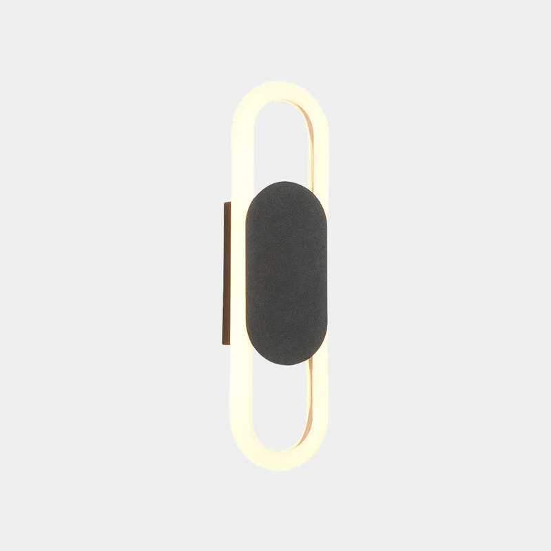 Wall Sconce Light Modern Geometric Oval LED, 2 Colors