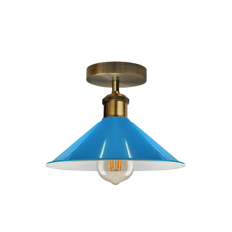 Unterputz Deckenleuchte – Vintage Trichter Deckenlampe Küche | Ø22cm | E27 ~3927