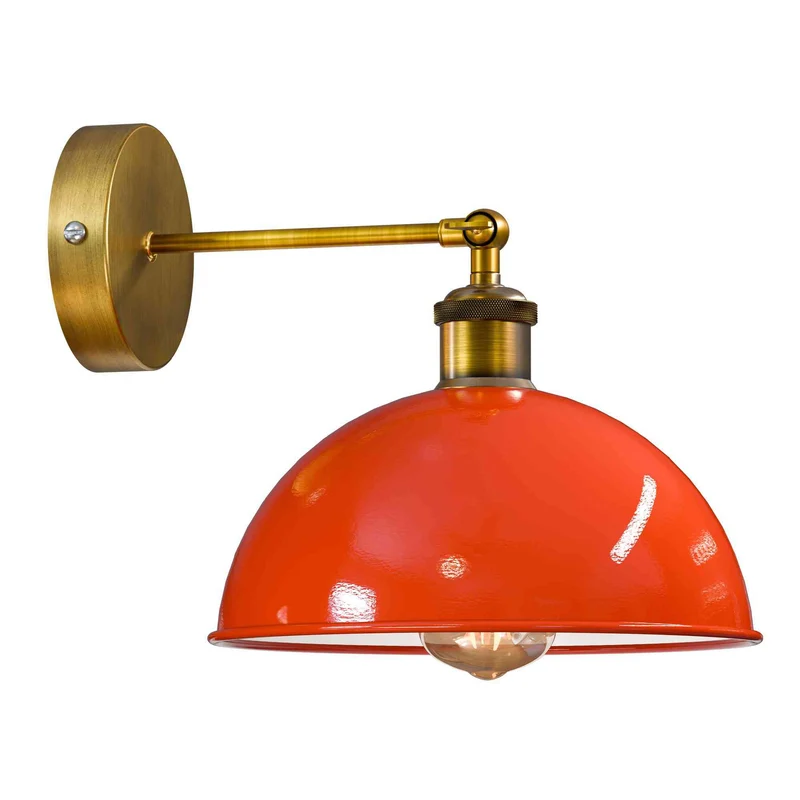 Bauhaus Wandleuchte – Vintage Gelenk Wandlampe Industrial | Ø 21cm | E27 ~3923