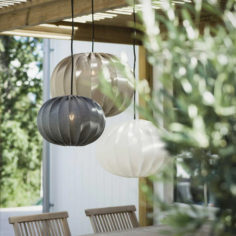 Hängelampe Weiss Outdoor "Hilma"