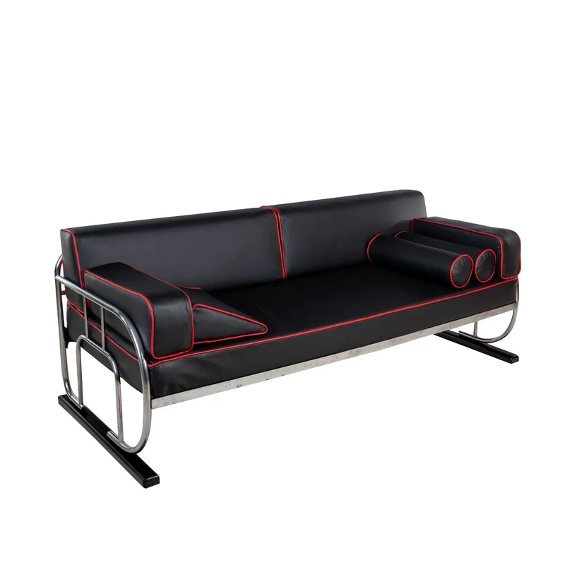 1930er Bauhaus Sofa Lederbezogen