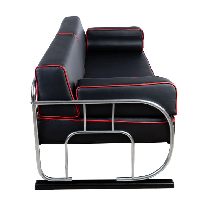 1930er Bauhaus Sofa Lederbezogen