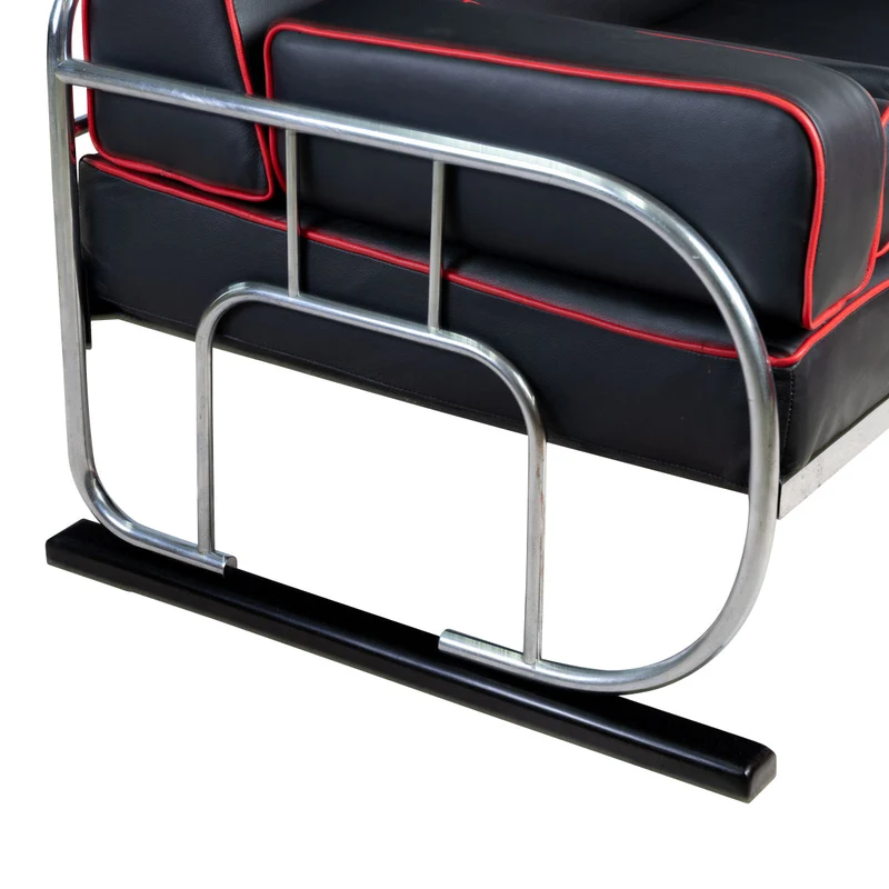 1930er Bauhaus Sofa Lederbezogen