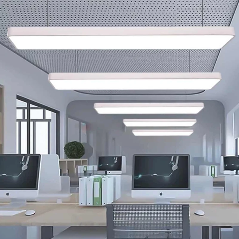 Pendant Light Minimalist Bright Rectangle LED for Office