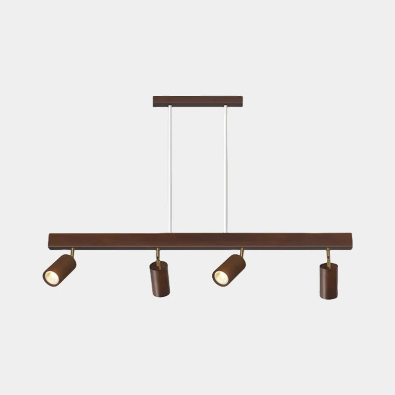 Pendant Track Light Spotlight Linear Wood LED