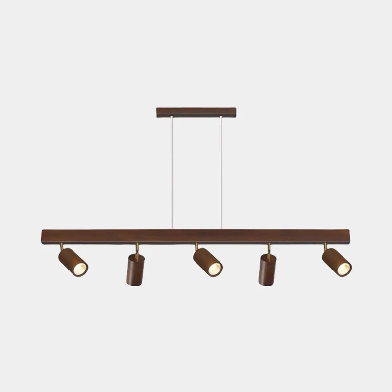 Pendant Track Light Spotlight Linear Wood LED