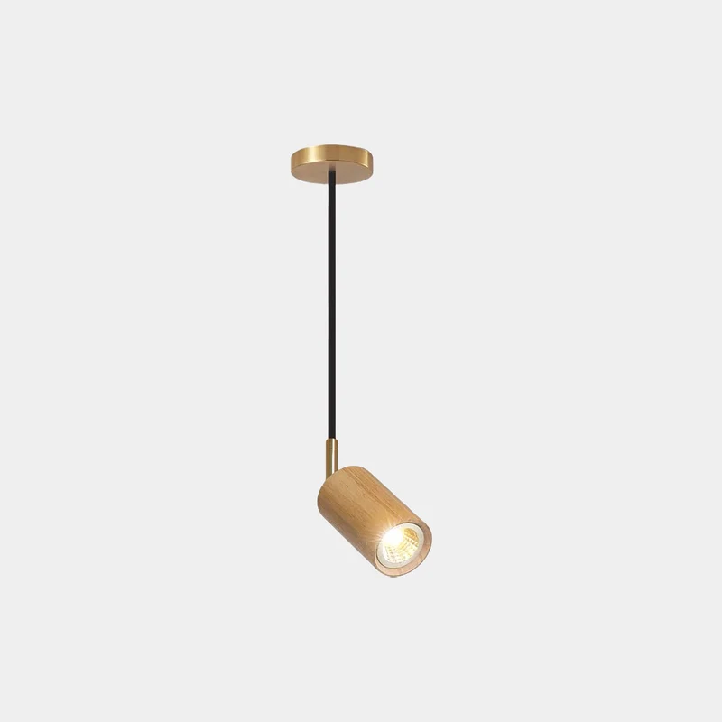 Pendant Track Light Spotlight Linear Wood LED