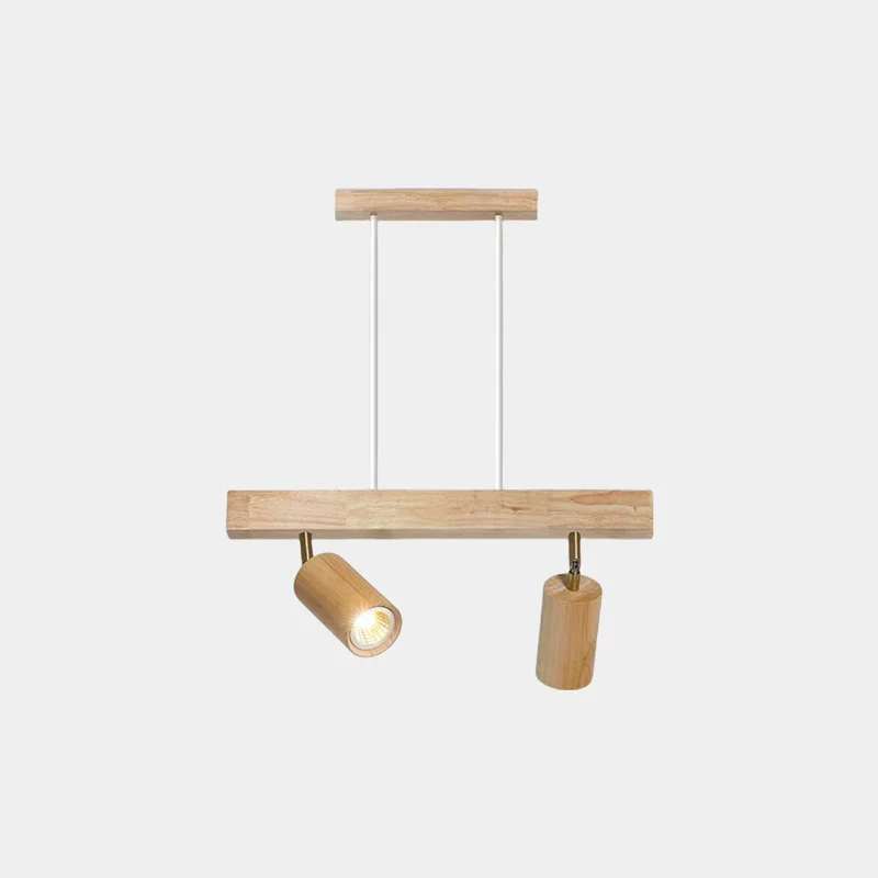 Pendant Track Light Spotlight Linear Wood LED