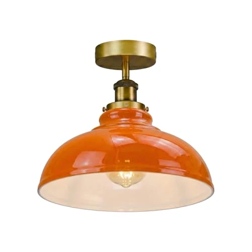 Industrie Deckenleuchte – Vintage Unterputz Halbschalen Lampe | Ø29cm | E27 ~3922