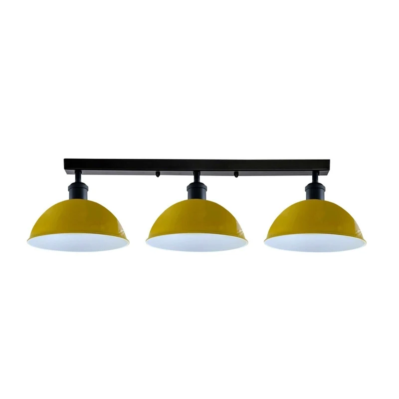 Industrie Billardleuchte – 3-flammiger Vintage Deckenbalken ~3915