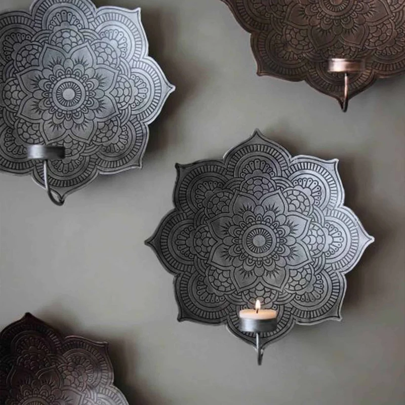 Wandkerzenhalter Mandala