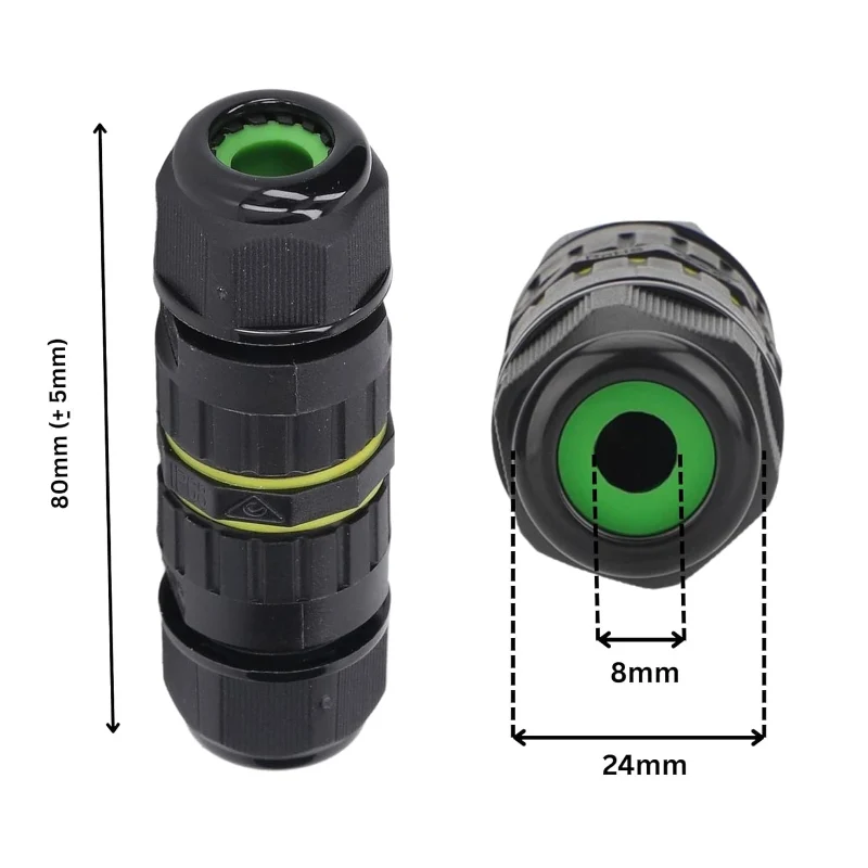 2 * Wasserdichte Kabelverbinder IP68 für Außenbereich ~3633