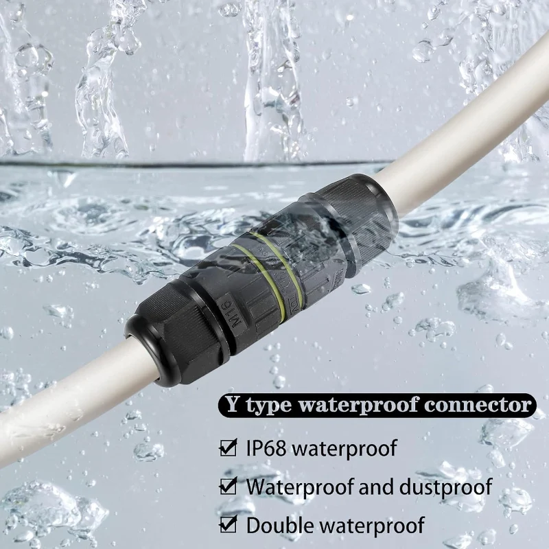 2 * Wasserdichte Kabelverbinder IP68 für Außenbereich ~3633