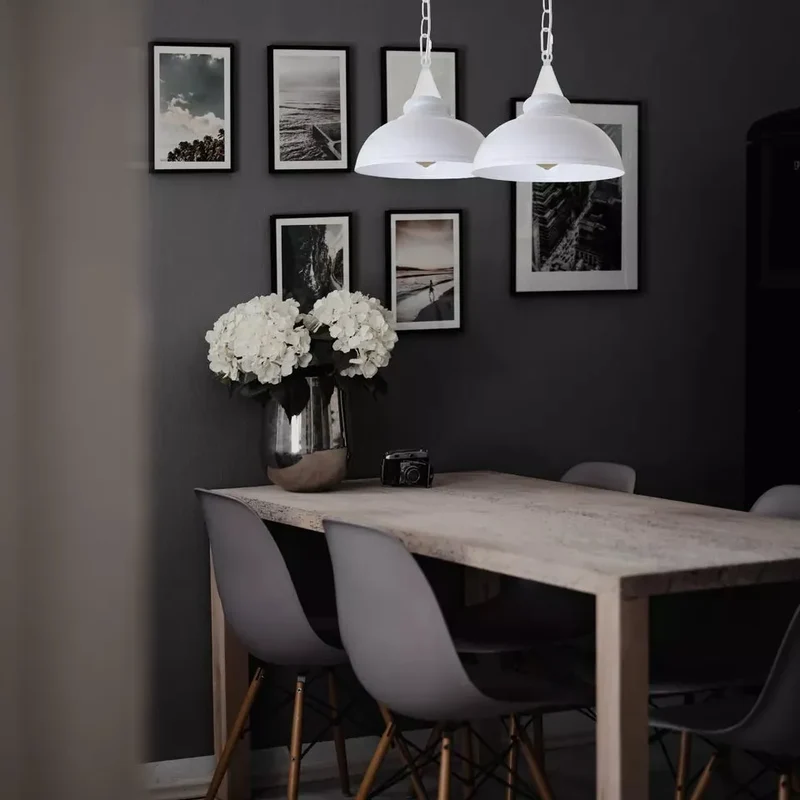 Landhausstil Ketten-Pendelleuchte Rustikal Esstisch E27 ~3882