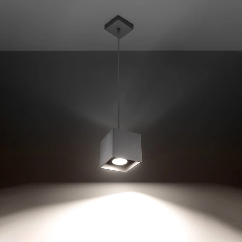 Moderne graue Aluminium-Hängeleuchte – Ardanis