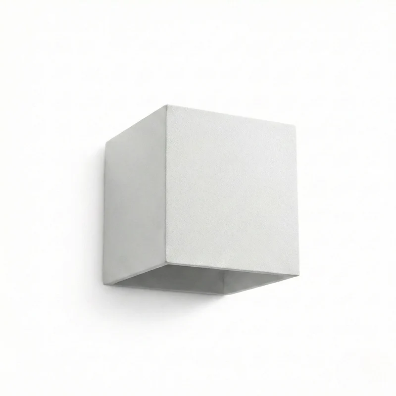 Moderne Wandleuchte aus weißem Aluminium – Ardelio