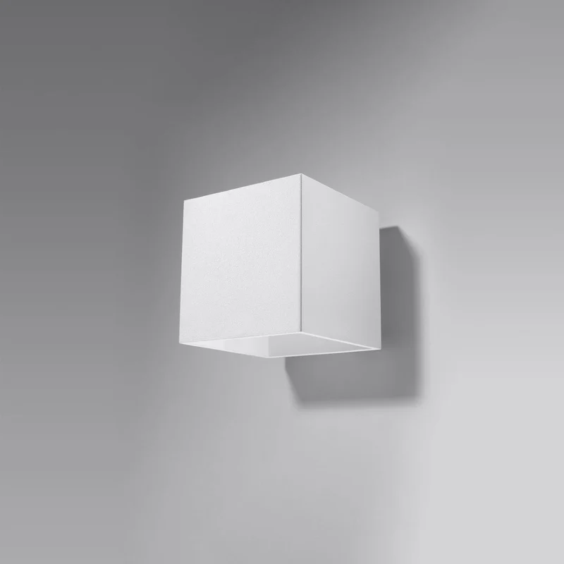 Moderne Wandleuchte aus weißem Aluminium – Ardelio