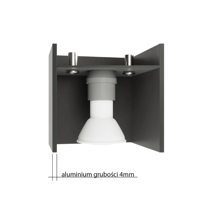 Moderne Wandleuchte aus weißem Aluminium – Ardelio