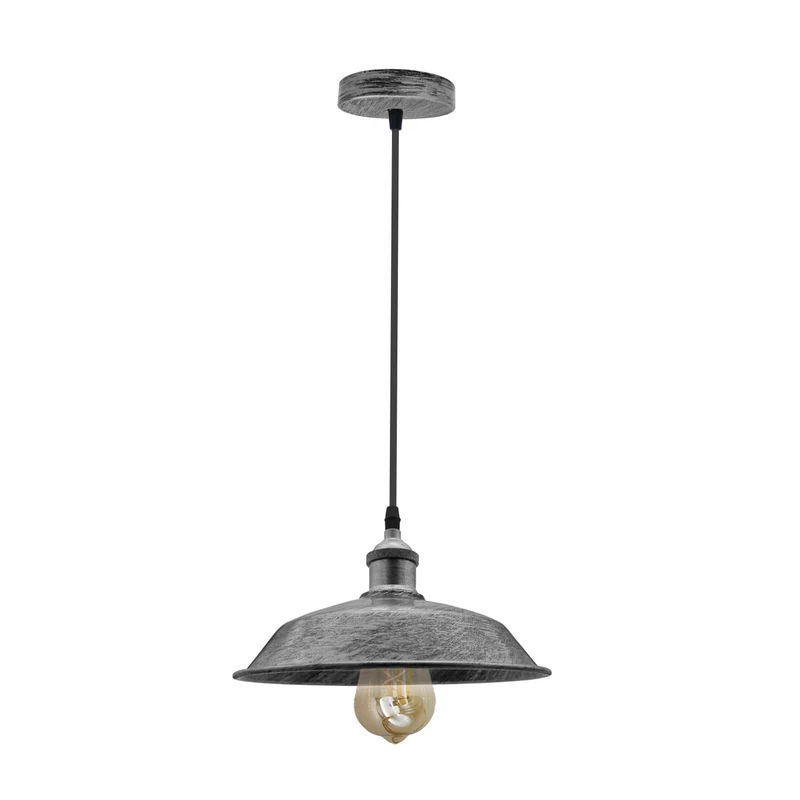 Retro Industrial Pendelleuchte E27 Metall Hängelampe für Kücheninsel ~3859