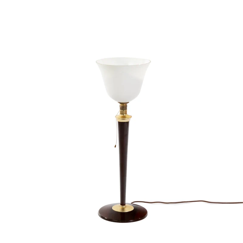 1950er Mazda Tischlampe Braun