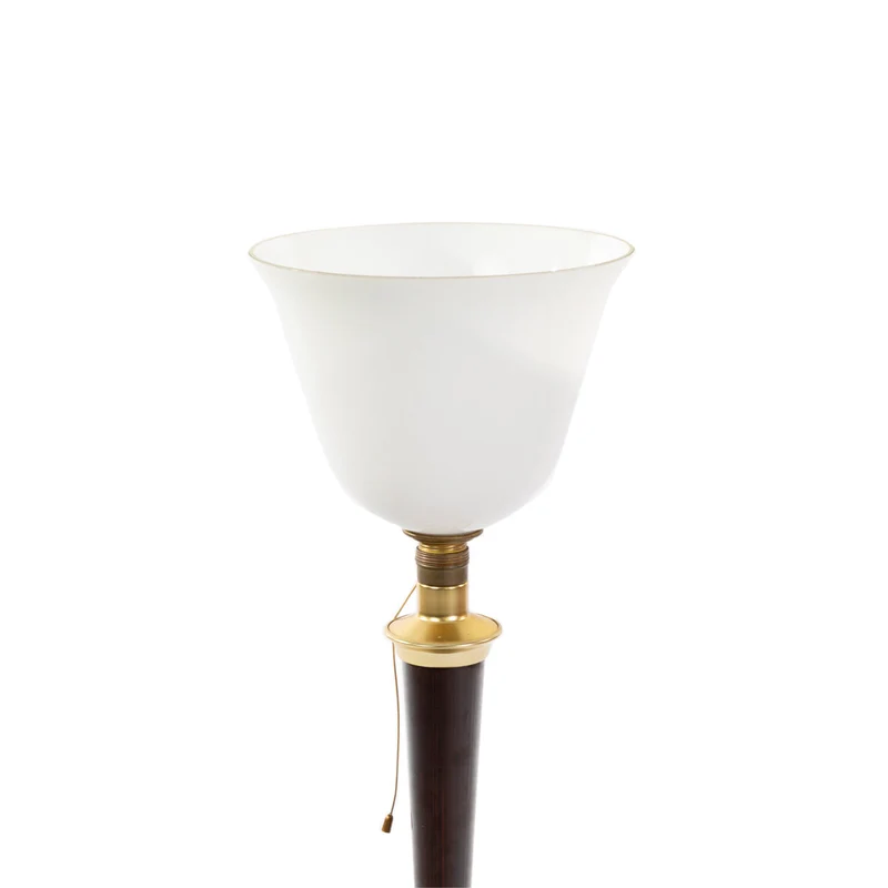 1950er Mazda Tischlampe Braun