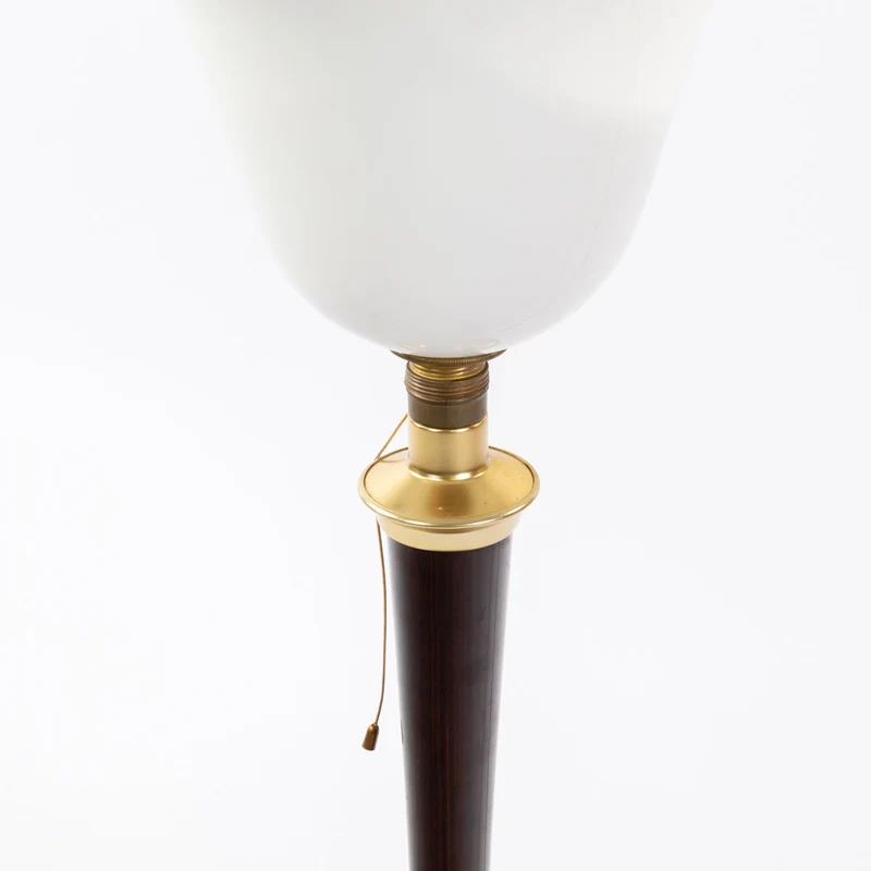 1950er Mazda Tischlampe Braun
