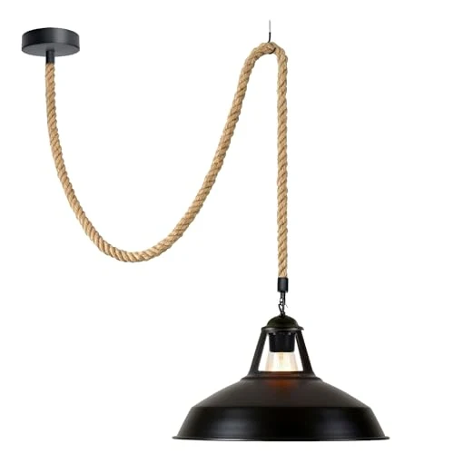 Maritime Seil-Pendelleuchte Dezentral Esstisch E27 ~3885