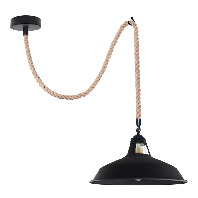 Maritime Seil-Pendelleuchte Dezentral Esstisch E27 ~3885