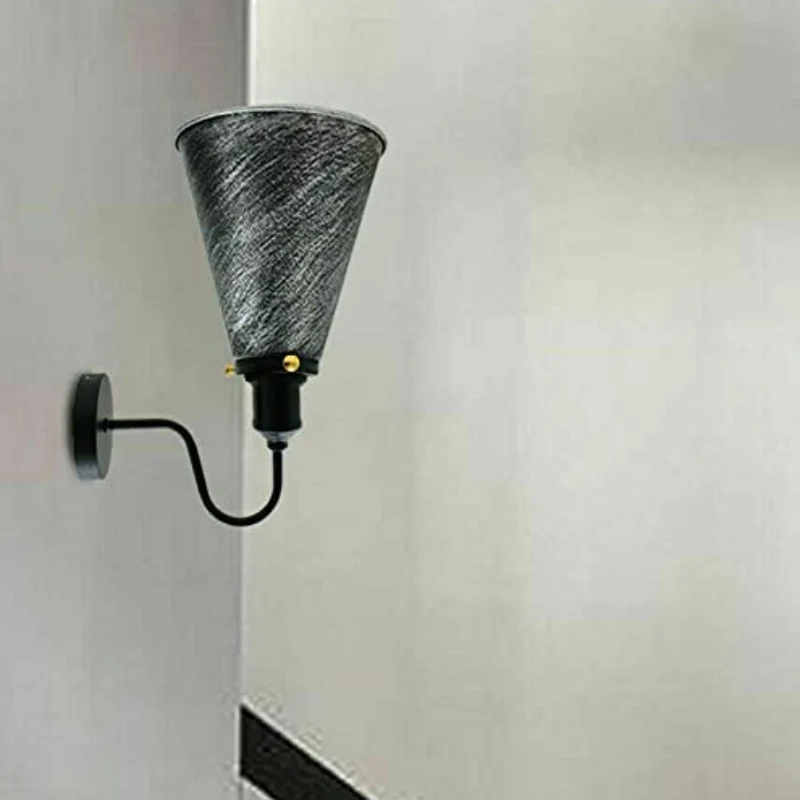 Industrial Wandleuchte Vintage E27 Retro Wandlampe Metall ~3888