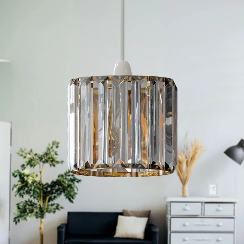Kristallglas Lampenschirm Easyfit Kronleuchter LEDSONE ~3881