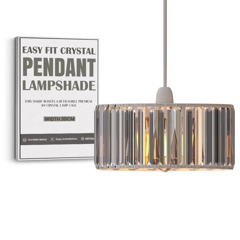 Kristallglas Lampenschirm Easyfit Kronleuchter LEDSONE ~3881