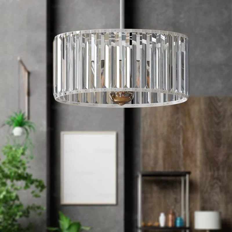 Kristallglas Lampenschirm Easyfit Kronleuchter LEDSONE ~3881