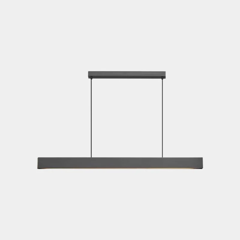 Pendant Light Italian Linear Copper Dimmable LED Up & Down, Black