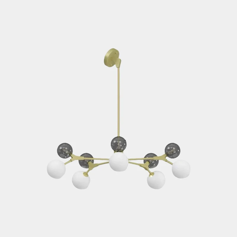 Chandelier Italian Branch Glass Bubble for Sloped Ceiling